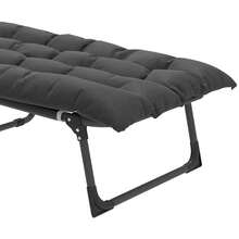Yitahome Adjustable Sun Lounger With Cushion, 190 X 68 X 31 Cm, Foldable, 5-Position Adjustable, With Removable Headrest And Side Pocket, Load Capacity 136 Kg, For Garden, Beach And Camping, Black - 黑色 - 查看 5