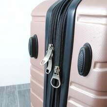43L 56.5x38x22cm Cabin Suitcase Hard Shell Expandable 360° Spinner Wheels TSA Lock - Rose Gold - View 4
