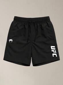 Kit Of 3 Men's Gym Shorts For Running And Training With Pockets - Tactel Fabric + Watch - BEIGE/ĐEN/BEIGE - Xem 4
