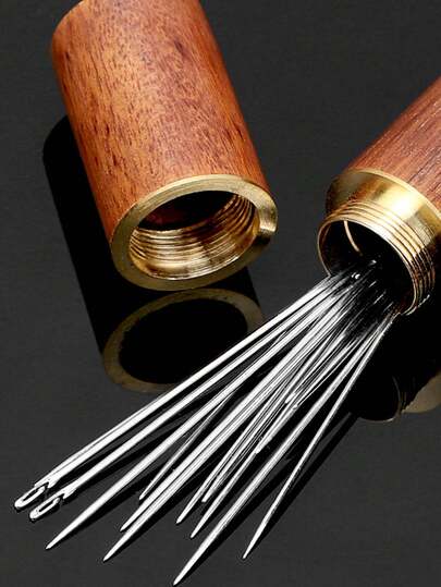 12pcs Metal Easy To Thread Needle And Thread Side Hole Needles, Hand Sewn Needles For The Elderly, DIY Home Crafts Products - Sewing Needles. Art, Handicrafts, And Sewing Supplies