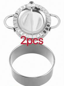 2 piezas Molde para Empanadillas de Acero Inoxidable - Herramienta sencilla y fácil de usar para prensar y cortar que permite hacer empanadillas, tartas y pasteles perfectos - Utensilio de cocina esencial para una cocción sin esfuerzo - Multicolor - Ver 13