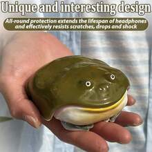 Handmade Uy Frogs Wireless Earphone Protector Case Cover for AirPods full range Weird Toad Earbuds Cases Compatible Design Covers Creative Animals Soft Anti-Scratch STYLE-R for airpods 4-013 - ESTILISTA - Ver 6
