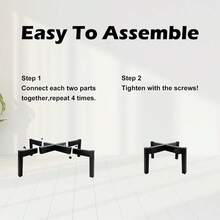Adjustable Three - Legged Metal Plant Stand For 5"-10" Plant Pots Indoor Or Outdoor Use Single Black Plant Stand For Home Garden Decor Greenhouse Planter Holder - 3 - Mini - View 6