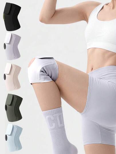 1个男女通用纯色护膝，防滑透气，适合登山、跑步等运动