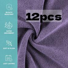 6/12 Pack Makeup Remover Cloths, 12 X 12 Inch Makeup Towels Soft Microfiber Face Towels, Reusable Makeup Remover Cloths For All Skin Types, Gentle And Effective Facial Washing Experience - Multicolor - View 16