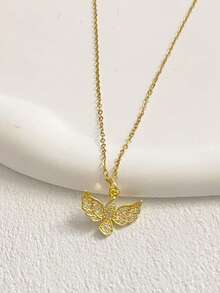 1pc Fashionable & Elegant Pendant Necklace, Suitable For Women's Daily Wear - Gold - View 14