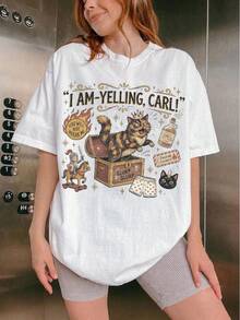 Dungeon Crawler Carl Shirt, Princess Donut And Mongo, Fantasy Book Reader Geeky Lover-Shirt, Bookish Merch Top - White - View 1