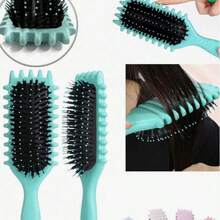 Curl Defining Brush, 1 PCS Curly Hair Brush, Brush For Curly Hair, For Combing And Shaping Men's And Women's Curls To Reduce Pulling (Green) - 薄荷綠 - 查看 9