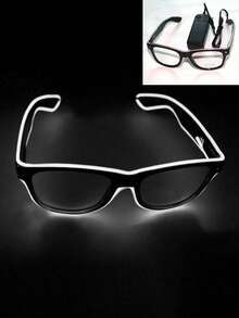 Creative LED Flashing Glasses, Fun Party Prop, Suitable For Bar, Gathering, Gift, Masquerade, Party, Festival Celebration, Music Night, Atmosphere Decoration - Light-up Glasses - View 11
