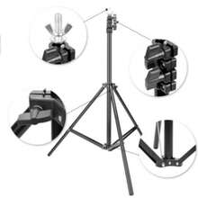 Adjustable Photography Background Support Stand Photo Backdrop Crossbar Kit 2*3m - Black - View 8