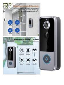 Smart Remote Monitoring Doorbell, Wireless Two-Way Intercom Video Doorbell, Two-Way Talk And Cloud Storage Function, No Wiring Required For Installation On Front Or Back Door, Suitable For Home, Apartment And Other Locations - Multicolor - View 7