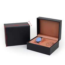 Caja de regalo de joyería y reloj de cuero de lujo, diseño resistente al agua para proteger y organizar el reloj al por menor - El mismo estilo en varios colores. - Ver 4