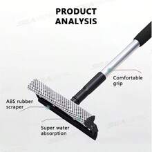 二合一可伸缩刮水器，窗户清洁工具，汽车挡风玻璃雨刮器，适用于轿车、SUV、卡车、浴室等。 - 升級伸縮款 - 查看 5