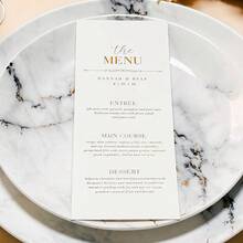 20/50pcs Personalized Paper Wedding Menu, Foil Stamping, Elegant Table Cards, Wedding Favors, Table Decor, Luxury Menu, Modern Design, Easy-Install, Aesthetic - Multicolor 2 - View 10