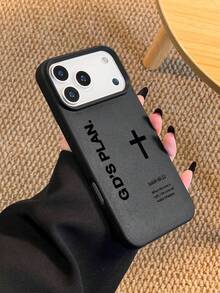 Ốp lưng điện thoại TPU hình chữ thập đơn giản in khẩu hiệu, tương thích với iPhone 17/17 Pro Max/17 Pro/Air/13/16 Pro Max/16/15/14/12 Pro Max/13 Pro Max/11 Pro/14 Pro/15 Pro/12. Ốp lưng mềm mại, thời trang, cao cấp, thiết kế unisex, thích hợp làm quà tặng cho bạn bè hoặc người yêu. - Nhiều màu - Xem 4