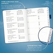 Legend Planner Address Book With Alphabetical Tabs –Telephone Contacts Book For Phone NFUmbersss, Addresses, Passwords, Medium (Mystic Blue) - 神秘藍 - 查看 4