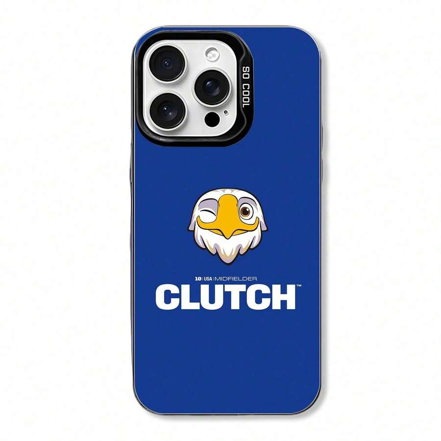 2026 World Football League Cup Mascot CLUTCH Phone Case, Compatible With IPhone 17, 16, 15, 14, 13, 12, 11, XS, XR, Pro Max Plus. A Must-Have For Football Fans. Printed Phone Case With Transparent Mirror Design - 鐳射 - 黑 - 查看 1