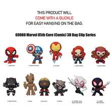 1 chiếc túi đựng đồ sưu tầm bằng xốp 3D kỷ niệm 85 năm Marvel chính thức, Series 12 Spider-Man, kèm móc khóa ngẫu nhiên, phụ kiện túi tái sử dụng. - Xanh đậm - Xem 6