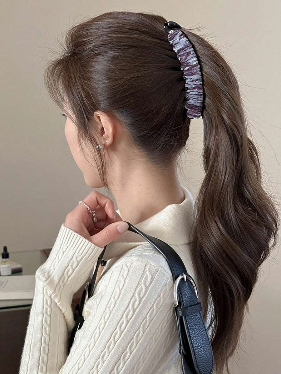 Elegant High Ponytail Banana Clip, Sophisticated And Fashionable Hair Accessory - Multicolor - View 1