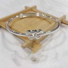 1pc, Double Heart Love Bracelet - Adjustable Sweet Niche Design - Perfect Birthday, Holiday, Girlfriend, And Party Favor Gift - Multicolor - View 7