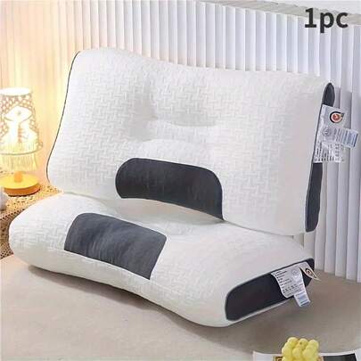 2 Almohadas Ergonómicas para Dormir de Costado, con Soporte Cervical Cómodo, Hechas de Tejido de Alta Calidad, Suaves, Transpirables y Cómodas, Lavar a Baja Temperatura. No Utilizar Bleca. Secar al Aire. No Planchar.