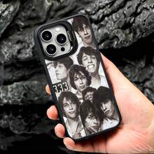 Collage de caras de adolescente. Esta elegante funda es compatible con los modelos  17, 16, 15, 14 Pro Max, 13, 12, 11, XR y XS Plus. Fabricada en silicona TPU, ofrece protección contra golpes y caídas, además de una sensación superior. Es un regalo ideal para familiares, amigos y seres queridos, y una opción perfecta para San Valentín.fundas para ,fundas,accesorios para celular,fundas para celular,fundas para  13,funda  13,funda  16,funda  17 pro max,funda  15,fundas para  16,fundas  11,fundas ,san valentín detalles,san valentín,vaquero,,Funda magnética para teléfono - Negro - Ver 3