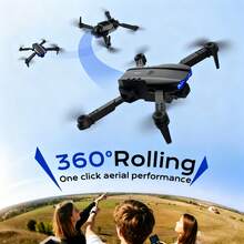 Dron cuadricóptero con cámara dual, estabilización por flujo óptico, plegable, para principiantes, regalo para hombres, Navidad, Halloween, Acción de Gracias, regalo creativo para ocasiones festivas - Multicolor - Ver 7