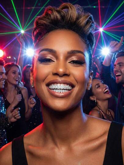 2026hot-CZ Gold - Gold Plated Dental Jewelry With Cubic Zirconia, Removable Hop Braces Stage, Concerts & Bold Fashion Statements