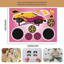 8/16/24/32 张怪兽卡车贴纸，多种图案可选，派对礼品，DIY 怪兽卡车，汽车主题装饰 - 彩色 - 查看 20