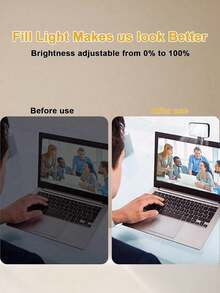 Multifunctional DUONENG Kieszonkowa lampa wypełniająca, przenośna lampa wypełniająca do selfie z klipsem, odpowiednia do aparatu w telefonie, lampa wypełniająca LED z klipsem i 3 trybami oświetlenia, ładowalna, przenośna, odpowiednia do laptopa/telefonu/tabletu/rozmów Zoom/makijażu, idealna do selfie i transmisji na żywo, przenośna lampa wypełniająca - Wielobarwność - Zobacz 9