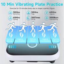 Vibration Board, 200 Vibration Levels, 5 Automatic Training Programs, Muscle Vibration Board With Remote Control And Resistance Band. Home Fitness Equipment, Won't Disturb Neighbors. - Hồng - Xem 6