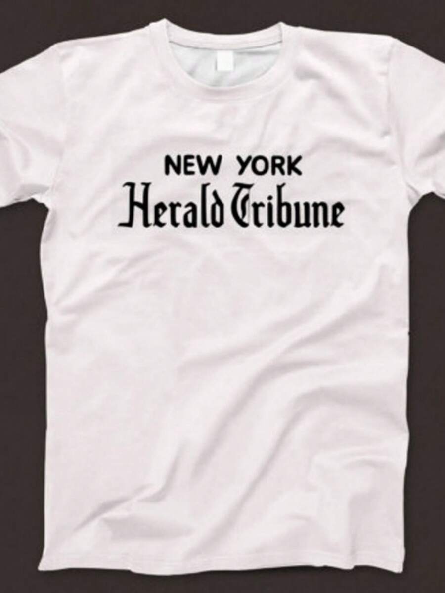 New York Herald Tribune T  1016 R White Uni Graphic . - White - View 1