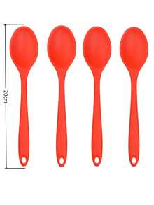 1 Set Large Silicone Kitchen Utensil Set - Heat Resistant Non-Stick Silicone Cooking Tools - Soup Ladle, Strainer Spoon, Mixing Spoon - For Cooking And Baking - Perfect Gift For New Homeowners And Students - Multicolor - View 20