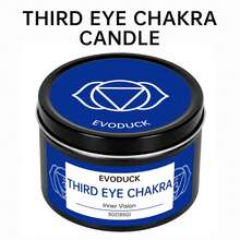 EVODUCK 3oz Sweet Orange Scented Sacral Chakra Candle, Matte Gold Metal Tin With White & Red Crystals, Ideal For Home Meditation & Yoga, Spiritual Gift For Women, Men, Valentine's Day, Birthday, Anniversary - 脈輪系列 - 查看 18