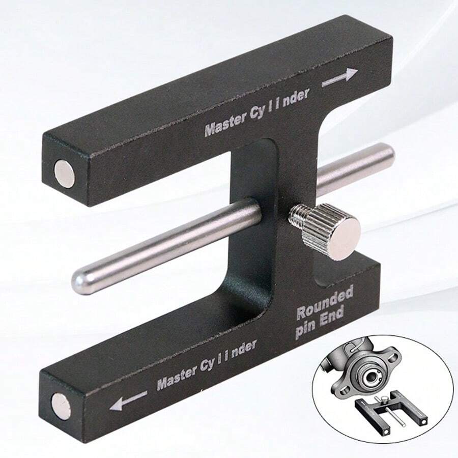 Brake Adjustment Tool Aluminium Alloy Brake Booster Master Cylinder Push Rod - Black - View 1