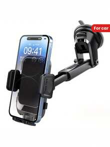 Universal High-Quality Dashboard Car Phone Holder - 360° Adjustable Rotatable Holder With Strong Suction Cup, Washable Sticky Pad, ABS Material, Driving And Navigation - Standard - View 1