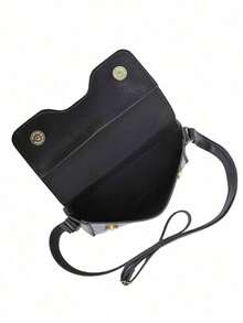 Small Women's Crossbody Bag, Basic, Casual, Modern, Blogger-Friendly, New Release For Carnival - 黑色 - 查看 5