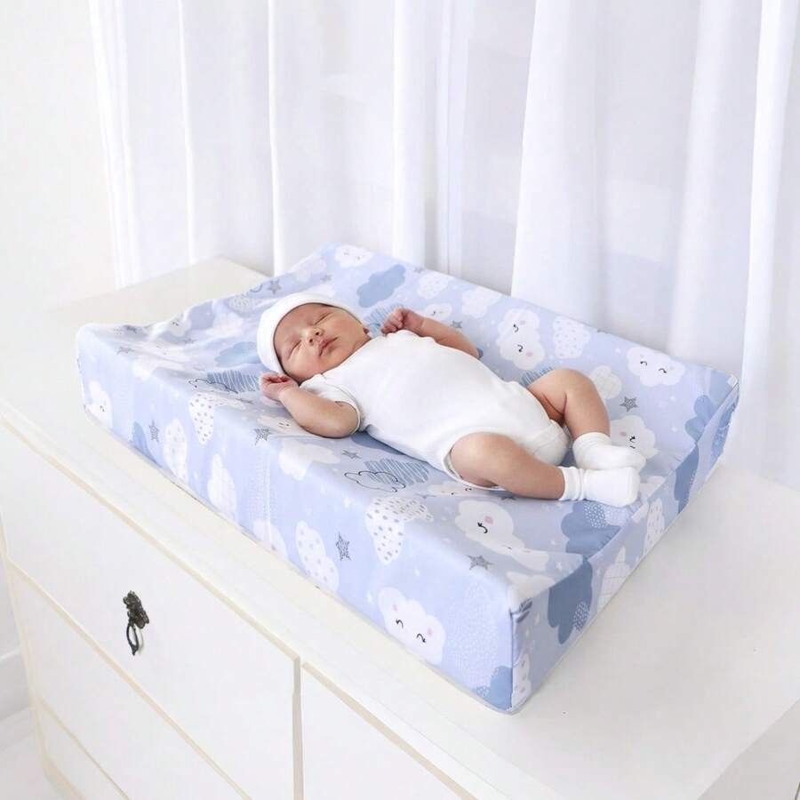 Trocador De Fraldas Anatômico Impermeável Menino Menina para Cômoda e Berço 01 Peça