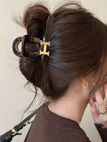 Agrafe de păr la modă cu model geometric - Agrafe elegante pentru a crea cu ușurință coafuri voluminoase, accesoriu perfect pentru ținute casual de zi cu zi și de weekend, minimalist șic esențial pentru femei la modă accesorii de păr de vară agrafe pentru plajă gheare gheare de păr vacanță - Multicolor - Vizualizare 1