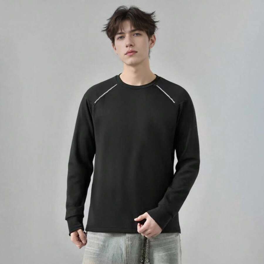 Áo thun thể thao unisex Adidas 2026 mới, kiểu dáng thường ngày. - màu đen - Xem 1