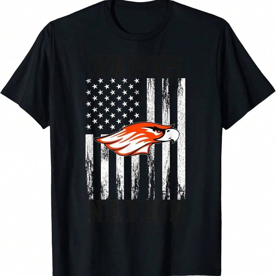 Versatile Stylish Short Sve Crew Neck T-Shirt Wo's Stretchy Printed Oversized - Blue - View 1