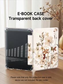 Ayotu 1pc Dried Flower Pattern Tablet Protective Case And Kindle EBook Protective Case, Suitable For 10th Gen, 10.2/Mini6/Mini7/9.7", Galaxy Tab A9 Plus, Kindle (11th Gen - 2024 Release) (6"), Kindle Paperwhite 12th Gen 2024 Model, Excellent Holiday Gift, Fashionable Minimalist Design - Multicolor - View 8