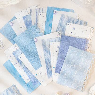 20pcs/Pack Vintage M5 Floral Theme Scrapbooking Papers, Non-Adhesive DIY Decorative Materials, Holiday Gift, Handmade Collage Supplies, Personalized Scrapbook Planning, Creative School Stationery