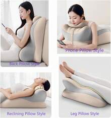 Reading & Bed Rest Pillows - Pinkish Gray - View 2