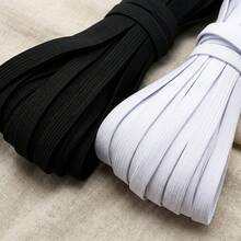 3 Rolls Of 0.2 Inch, 0.32 Inch And 0.47 Inch Wide White And Black Thin Elastic Bands, 5.5 Yards Long, 0.03 Inch Thick, Suitable For Headbands, Sewing Waistbands, Clothing, DIY Crafts, Highly Elastic And Durable - Multicolor - View 3