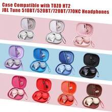 LTGEM - Funda para Auriculares Compatible con Tune 510BT/520BT/720BT/770NC y Live 460NC/660NC/670NC/770NC/760NC y HT2 - Auriculares inalámbricos Bluetooth sobre la Oreja Color Morado - Púrpura - Ver 8