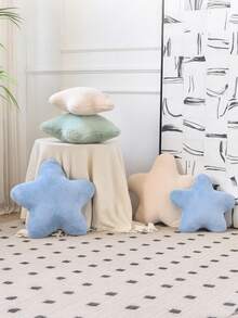 Almofada de Pelúcia Fofa em Formato de Estrela - Almofada de Pelúcia Sintética Macia, Perfeita para Sofá, Quarto e Decoração de Natal da Sala de Estar, Presente Ideal para Entes Queridos, Festa e Decoração de Quarto | Estilo Moderno | Lavável em Máquina - Azul bebê - Visão 5
