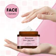 三重C晚霜——面部保湿霜，提亮肤色，抗衰老护肤品，蕴含3种维生素C - 玻尿酸 - 查看 7