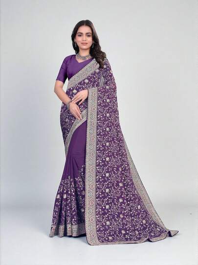 Georgette Traditional Saree, Cultural Wear For Women