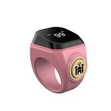 D01 Smart Ring, Multi-Function Waterproof Time Reminder Bluetooth Smart Ring Counter - Pink - View 9
